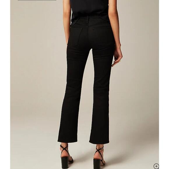 J. Crew Mid-rise kickout jean black size 35 - Picture 2 of 5